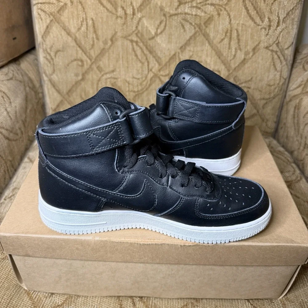 Nike Air Force 1 High by You High Top Black White AQ3777-992 Women's Size 8.5